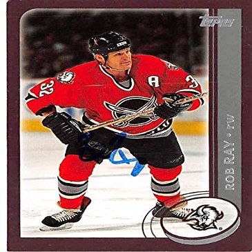 Autograph Warehouse 377467 Rob Ray Autographed Hockey Card - Buffalo Sabres 2002 Topps No.136
