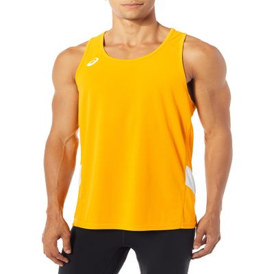 ASICS Team Sweep Singlet, Gold/White, 3X-Large