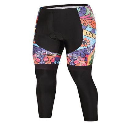 Uriah Women's Cycling Pants 3D Gel Padded Reflective Retro Paint Size L(CN)