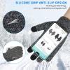 Achiou Winter Gloves, Glove for Men Women, Upgraded Touch Screen Texting Warm Running with Thermal Soft Knit Lining view 3