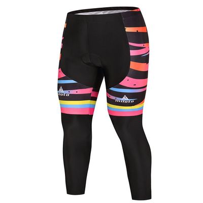 Uriah Women's Cycling Pants 3D Gel Padded Reflective Zebra Lines Size L(CN)