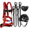 Fusion Climb Tactical Edition Kids Commercial Zip Line Kit Harness/Dual Lanyard/Trolley/Helmet Bundle FTK-K-HLLTH-08 view 1