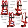 Fusion Climb Tactical Edition Kids Commercial Zip Line Kit Harness/Dual Lanyard/Trolley/Helmet Bundle FTK-K-HLLTH-08 view 2
