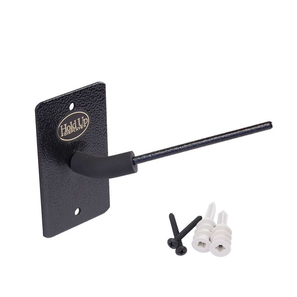 Hold Up Displays - in Barrel Wall Mount Pistol Holder - 30 Right Facing- Flat Wall (Five Pack)