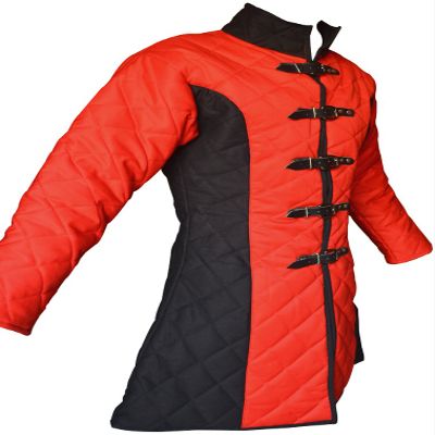 Medieval Gambeson 5 Buckle Long Padded Armor Multi Color ABS (M-Upto Chest 39 inches)