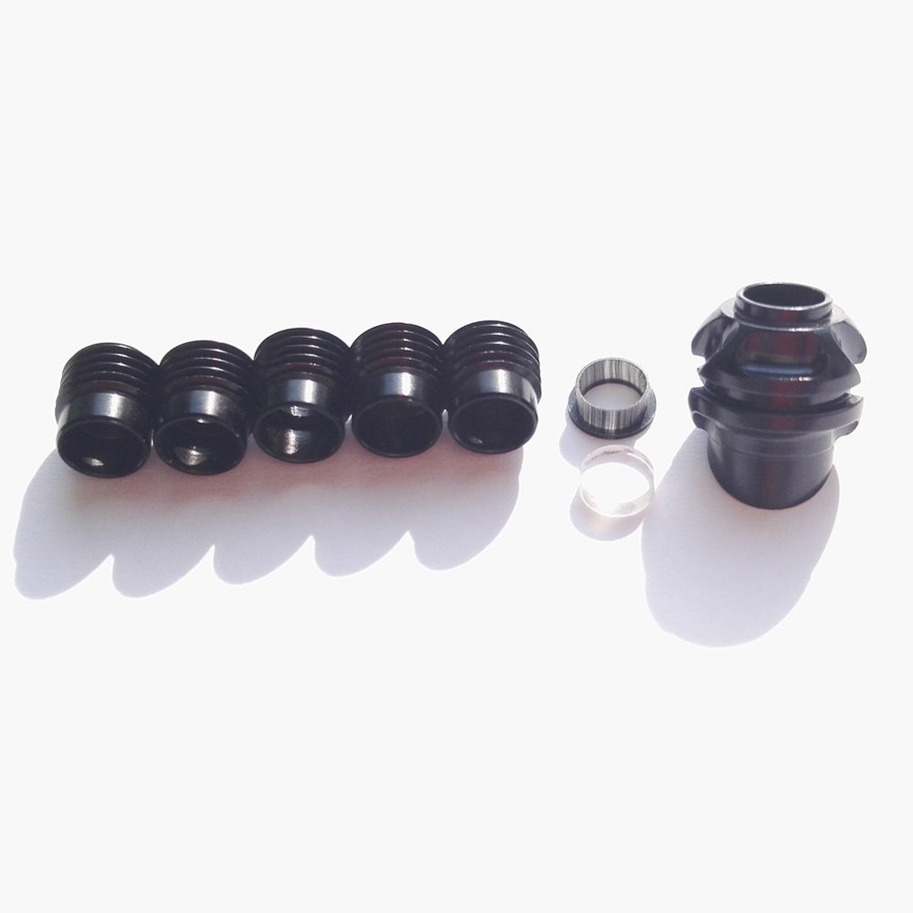 SHARROW 45 Degree Hooded Peep 37 Degree Aluminum Housing Clarifier and Aperture Lens (Black Set)