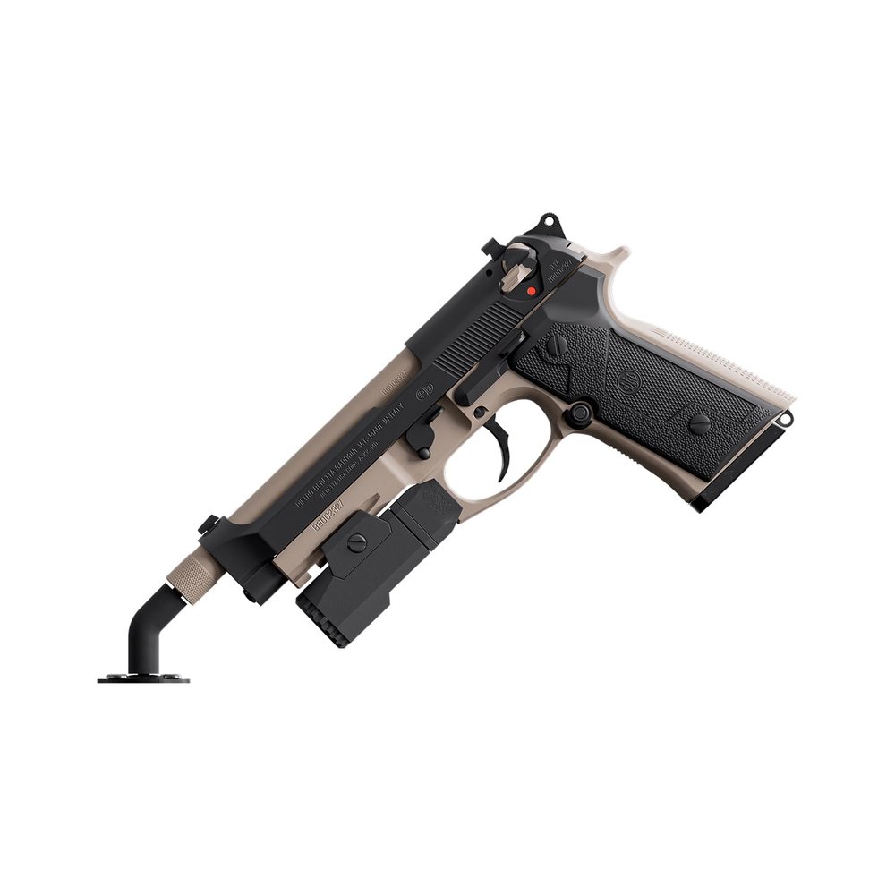 Hold Up Displays - 2 Pack - 55 Degree in Barrel Handgun Multi - Mount for Display or Concealed Storage on Most Any Surface - HD85-55-2