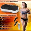 Hurtle Fitness Vibration Shaking Platform - Workout Machine Exercise Equipment for Home Vibration Plate Balance your Weight Workout Equipment Includes Remote Control, Balance Straps, Home Gym, White view 3