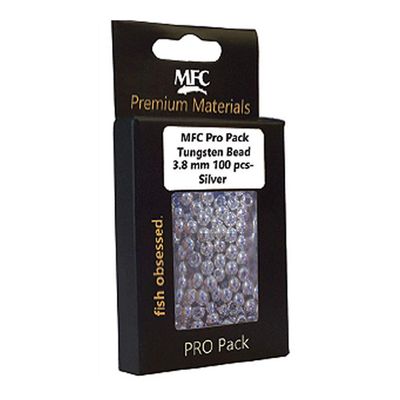 Montana Fly Company (MFC) Pro Pack Tungsten Bead 2.0mm 100 pcs -Silver