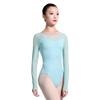 117141004 Women Mesh Long sleeve Ballet Dance Gymnastics Leotards For Girls view 1