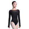 117141004 Women Mesh Long sleeve Ballet Dance Gymnastics Leotards For Girls view 1