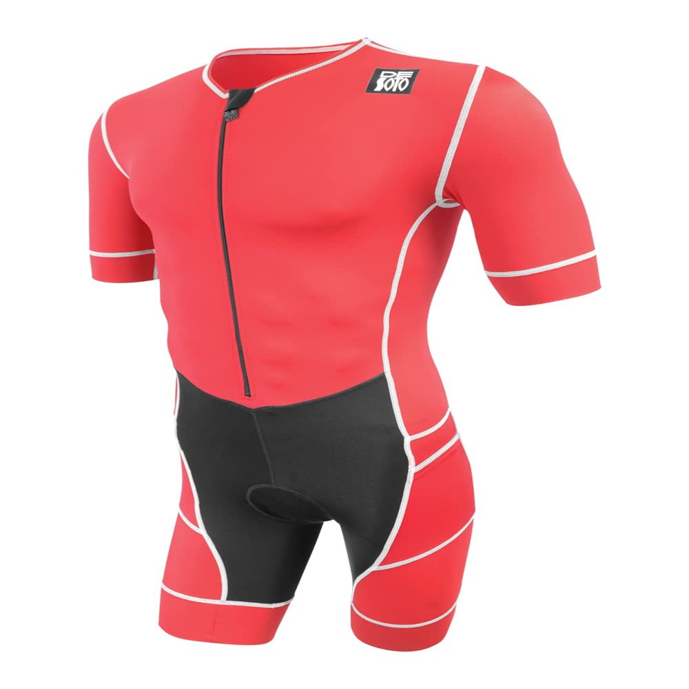 De Soto Mobius Short Sleeve Trisuit - MTTS - (Red, Large)