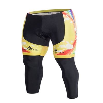 Uriah Men's Cycling Pants 3D Gel Padded Reflective Rainbow City Size L(CN)