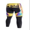 Uriah Men's Cycling Pants 3D Gel Padded Reflective Rainbow City Size L(CN) view 2