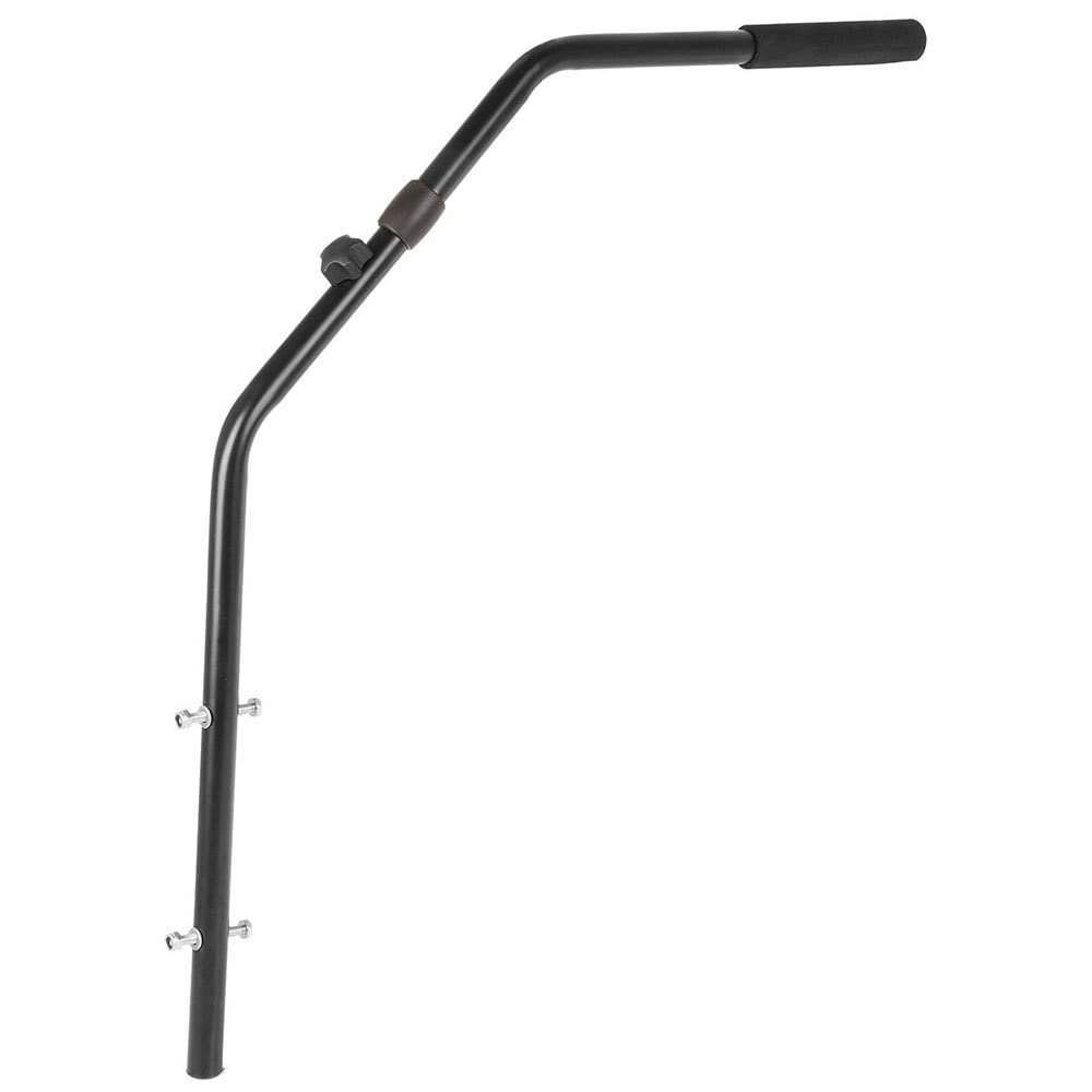 M-Wave Unisex Adult's HD Hand Drawbar Trailer FOLD with Foam Handle, Coupling mountable, Black