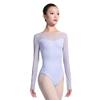 117141004 Women Mesh Long sleeve Ballet Dance Gymnastics Leotards For Girls view 1