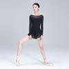 117141004 Adult Mesh Long Sleeve Dance Gymnastics Ballet Leotards For Girls Women view 3