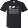Go All Out XXXXX-Large Black Adult Definition of Dad Funny Father's Day T-Shirt view 1