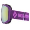 Horvath Adult Ski Goggles Snowboard Snowmobile 100% UV Protective Anti-Fog Scratch Resistant Double Layer Color Optimized ZEISS Lens (Purple Frame Yellow Lens) view 2
