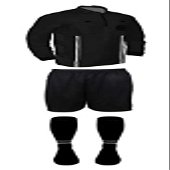 New! 2018 Pro Soccer Referee Package Full Sleeve (3 Piece) (Black, AS (Chest 36-38"))