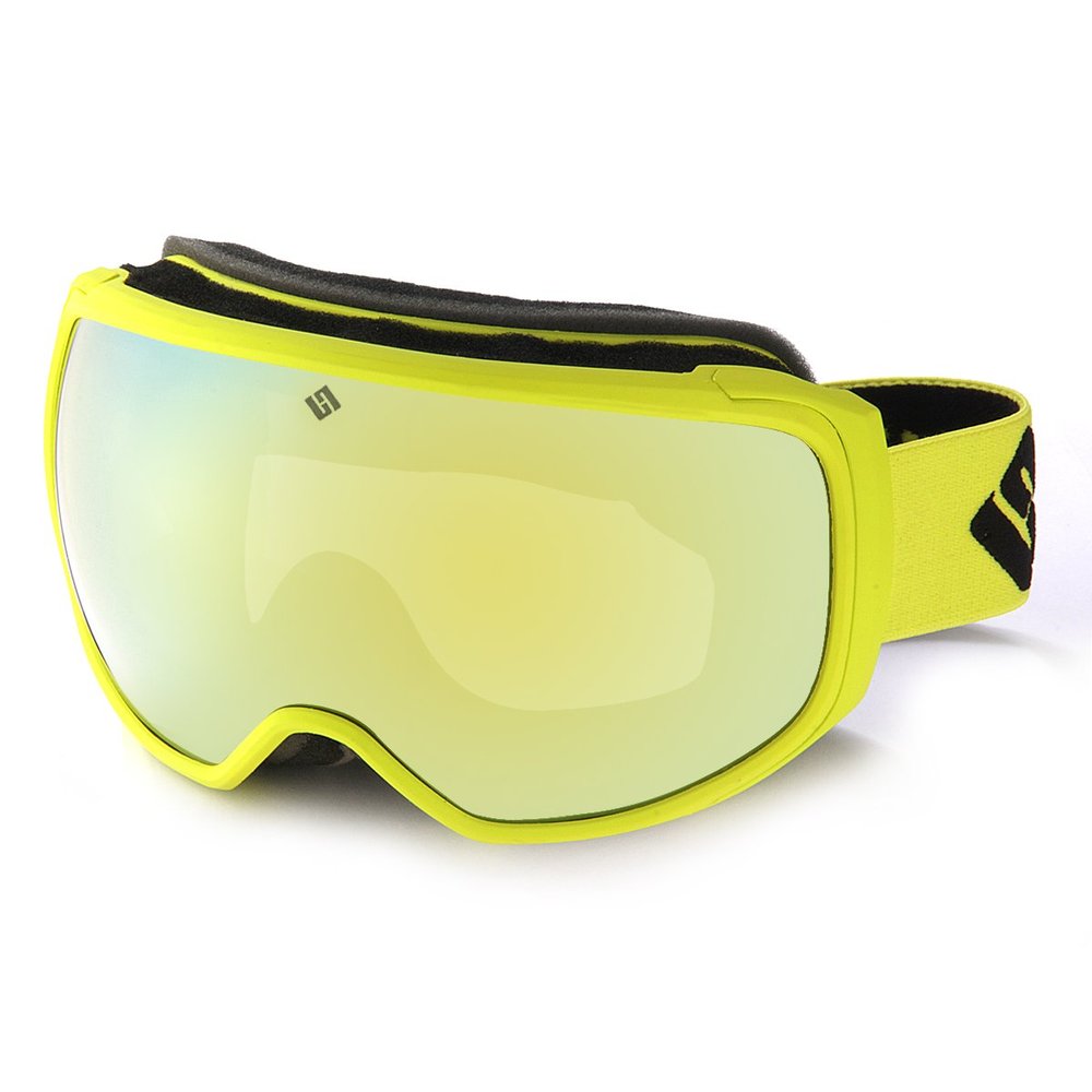 Horvath Adult Ski Goggles Snowboard Snowmobile 100% UV Protective Anti-Fog Scratch Resistant Double Layer Color Optimized ZEISS Lens (Mustard Frame Yellow Lens)