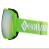 Horvath Adult Ski Goggles Snowboard Snowmobile 100% UV Protective Anti-Fog Scratch Resistant Double Layer Color Optimized ZEISS Lens (Lime Frame Silver Lens) view 2