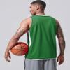 10-Pack Men's Reversible Custom Basketball Jerseys, Plain Mesh Athletic Sleeveless Shirts Blank Team Uniforms Set (Green/White) view 4