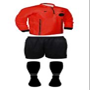 New! 2018 Pro Soccer Referee Package Full Sleeve (3 Piece) (Red, AXL (Chest 48-50"))