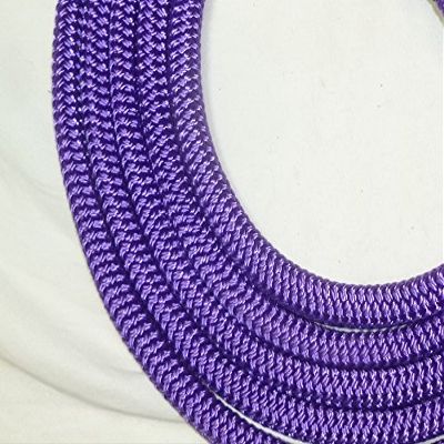 Big Sky Tack and Snacks Horse Lead Rope Lead Line - 9/16" Polyester Rope Yacht Rope Purple 10'