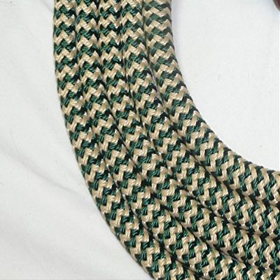 Big Sky Tack and Snacks Horse Lead Rope Lead Line - 9/16" Polyester Rope Yacht Rope Hunter Green Tan 10'