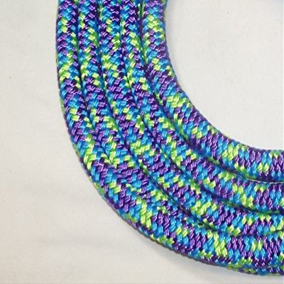 Big Sky Tack and Snacks Horse Lead Rope Lead Line - 9/16" Polyester Rope Yacht Rope Blue Lime Purple 10'