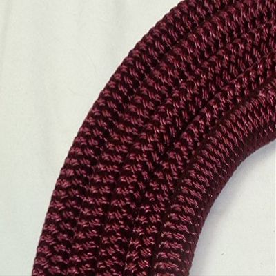 Big Sky Tack and Snacks Horse Lead Rope Lead Line - 9/16" Polyester Rope Yacht Rope Burgundy 10'