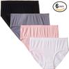 Fruit of The Loom Women's 6 Pack Brief Panties (Breathable Micro Mesh, 3X-Large (10)) view 1