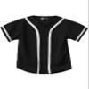 Hat and Beyond Kids Baseball Button Down Jersey (2T, 05up01_Black/White) view 1