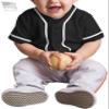 Hat and Beyond Kids Baseball Button Down Jersey (2T, 05up01_Black/White) view 2