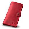 PEGAI Handmade Personalized Leather Checkbook Covers For Personal Checkbook | 100% Distressed Leather Checkbook Cover & Wallet | Business Checkbook Cover | Clark (Rose) view 1