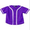 Hat and Beyond Kids Baseball Button Down Jersey (6T, 05up01_Purple/White) view 1