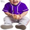 Hat and Beyond Kids Baseball Button Down Jersey (6T, 05up01_Purple/White) view 2