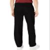 Dockers Men's Classic Fit Signature Khaki Lux Cotton Stretch Pants - Pleated (Regular and Big & Tall), Black, 40W x 32L view 4