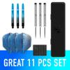Harrows Pulse 90% Tungsten Steel Tip Darts Set 21g, 22g, 23g, 24g, 25g & 26g - Includes Recessed Curve Grip, Aqua Supergrip Fusion Shafts, Prime Flights & Travel Case (22, Grams) view 2