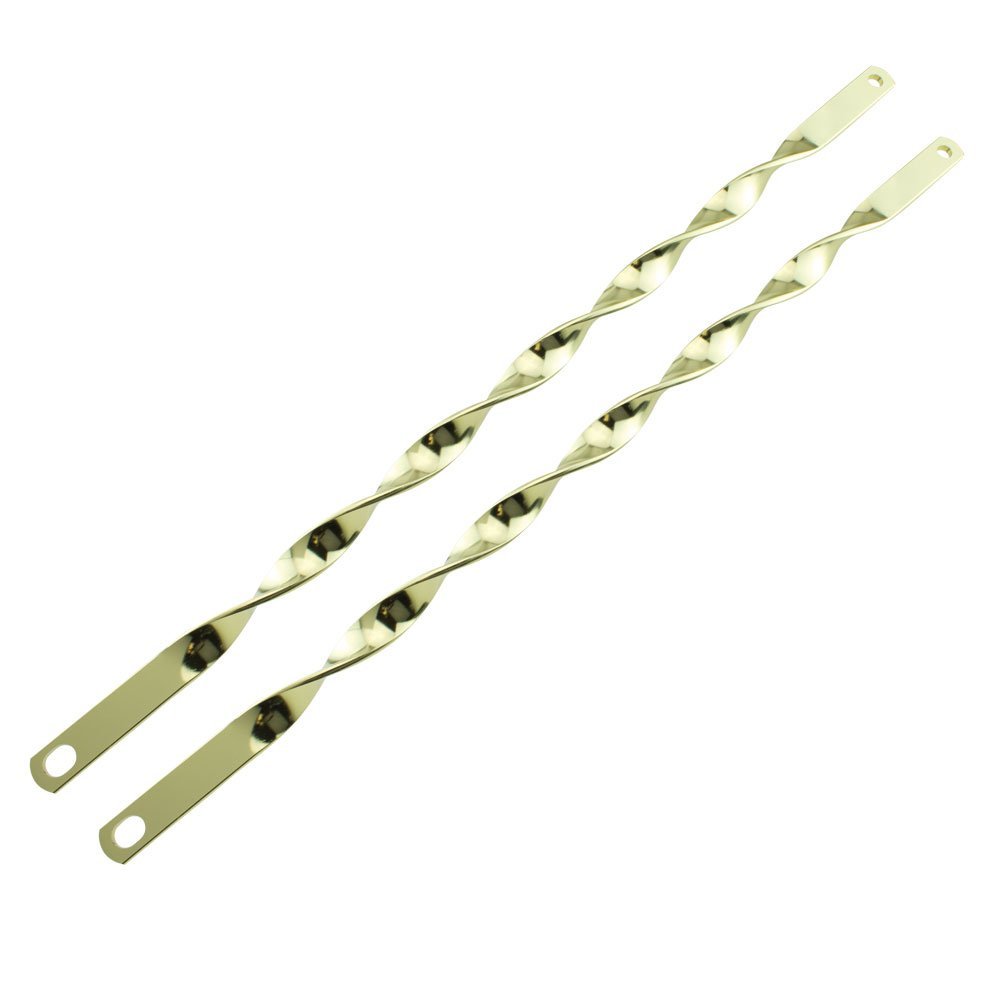 Fenix Cycles 26" Flat Twisted Spring Fork Bars Chrome, (Gold)