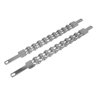 Fenix Cycles 20" Square Twisted Spring Fork Bars Chrome, Various Styles (Triple)