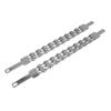 Fenix Cycles 20" Square Twisted Spring Fork Bars Chrome, Various Styles (Triple) view 1