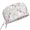 Scrub Cap Hat Unisex Animal Print Uniform Unicorn (Grey) view 1
