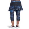 ANIVIVO Women Tennis Legging,Skirted Capri Leggings Tennis Pants for Women& Sports Skirted Leggings Tennis Clothing(Darkblue,L) view 2