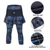 ANIVIVO Women Tennis Legging,Skirted Capri Leggings Tennis Pants for Women& Sports Skirted Leggings Tennis Clothing(Darkblue,L) view 4