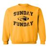 Promotion & Beyond Sunday Funday Funny Football Crewneck Sweatshirt, 3XL, Gold view 1