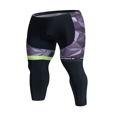 Uriah Men's Cycling Pants 3D Gel Padded Reflective Green Mark Size M(CN)