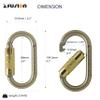 Auto Locking Carabiner 25KN (5-Pack) - Fusion Climb Ovatti - Professional Rock Climbing - Heavy Duty Steel Clip - Auto Locking Carabiner for Climbing, Rappelling, D Shaped - UIAA ANSI Compliant view 2