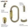 Auto Locking Carabiner 25KN (5-Pack) - Fusion Climb Ovatti - Professional Rock Climbing - Heavy Duty Steel Clip - Auto Locking Carabiner for Climbing, Rappelling, D Shaped - UIAA ANSI Compliant view 3